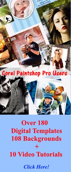 Advertisement - Corel Paintshop Pro Templates